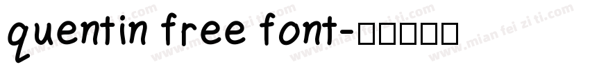quentin free font字体转换